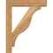 Ekena Millwork Funston Block Rough Sawn Bracket w/ Offset Brace, Western Red Cedar, 4"W x 14"D x 18"H BKT0402X14X18FST05RWR - alternate 2
